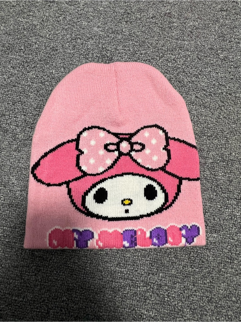 My Melody Pink Knit Beanie for Kids